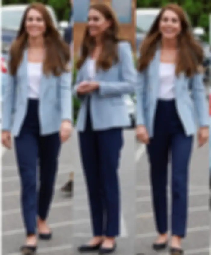 Penampilan Kate Middleton bergaya smart casual