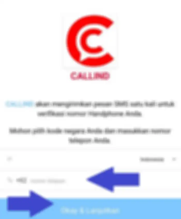 Masukkan nomor hape