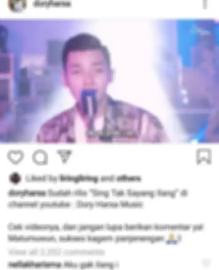 Tangkap layar Instgaram Dory Harsa