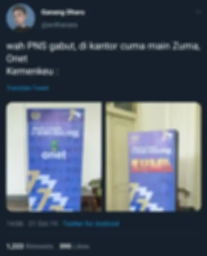 Cuitan @ardhanata soal kompetisi eSports yang diadakan Kemenkeu.