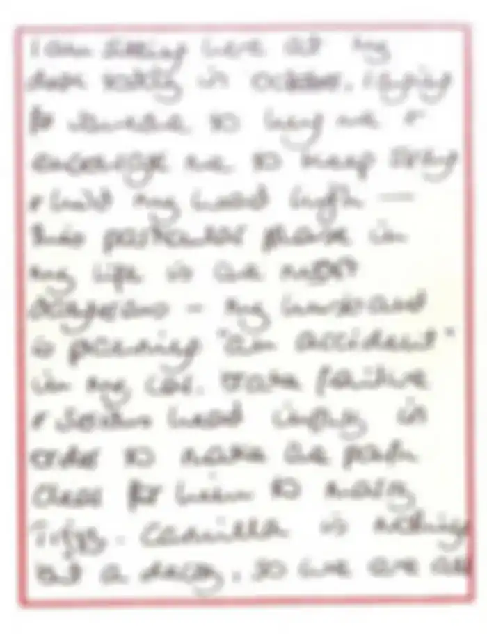 surat tulisan tangan Putri Diana