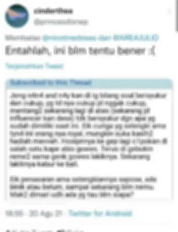 Unggahan Twitter