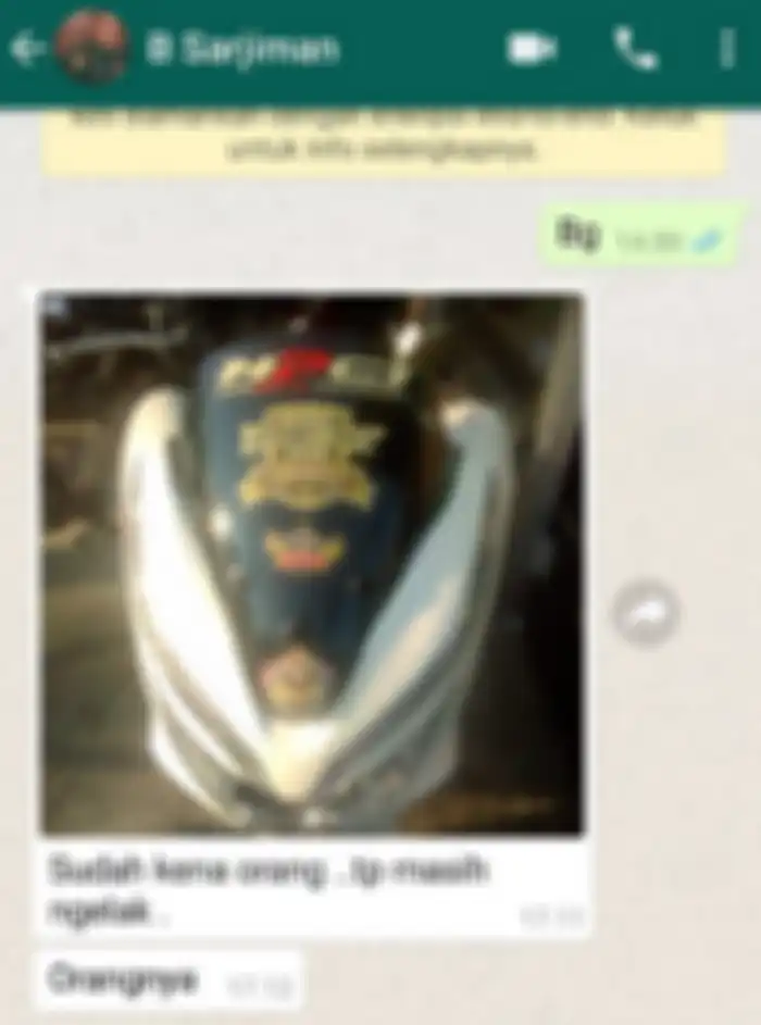 Honda PCX warna putih milik pelaku geng motor yang rusak kaca spion mobil TNI AD.