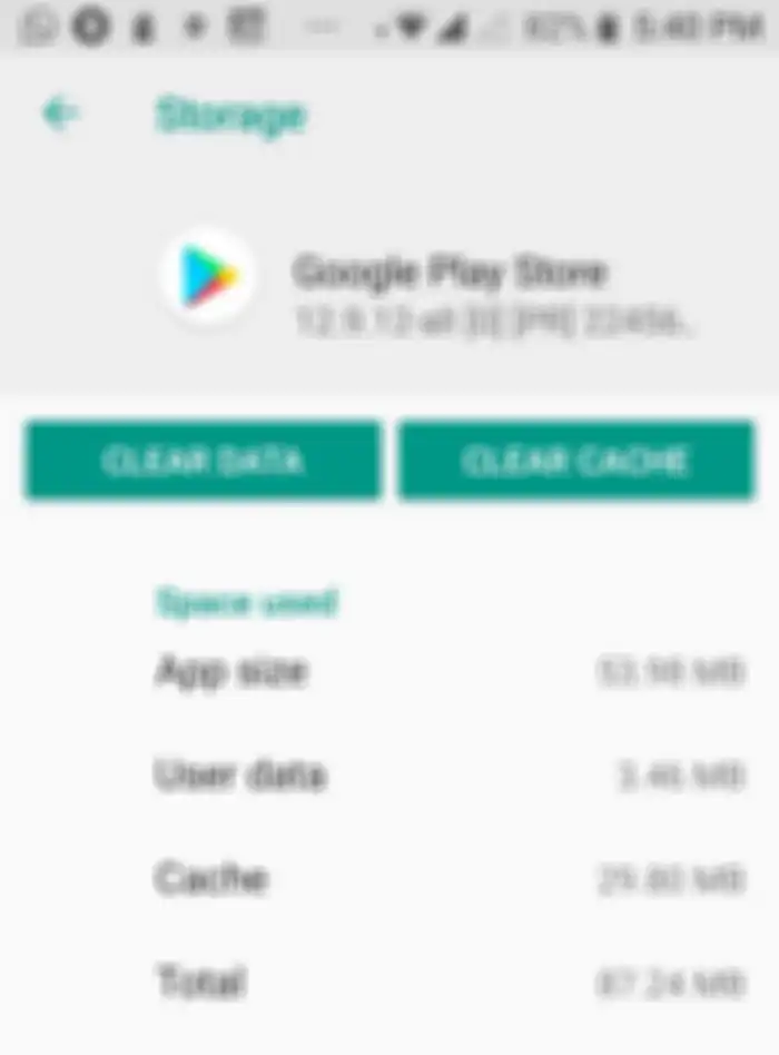 clear cache
