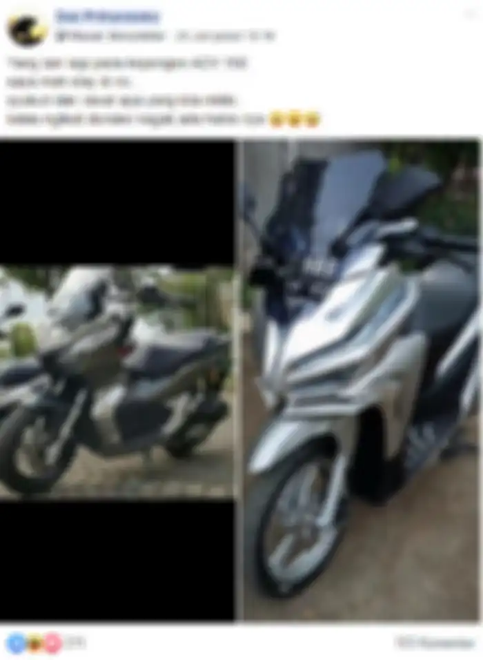 Honda ADV 150 dan Vario 150 modifikasi.