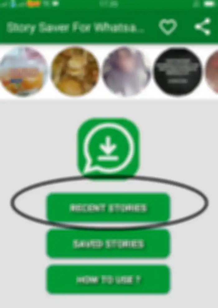 Klik menu Recent Stories