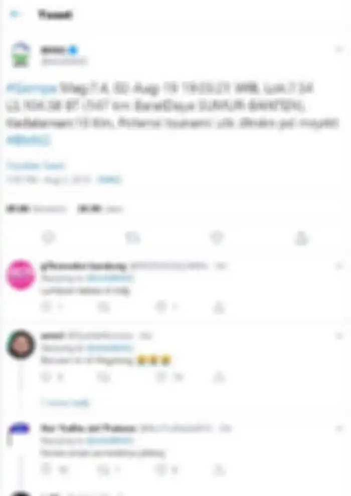 BMKG umumkan adanya gempa