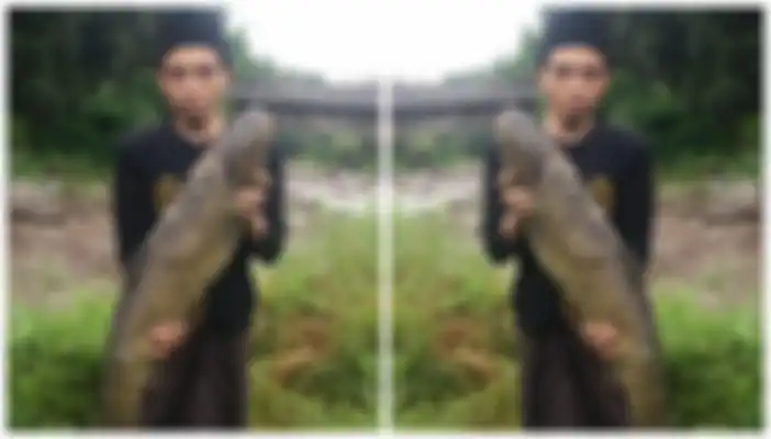 Penemuan ikan raksasa usai banjir bandang di kawasan puncak Bogor.