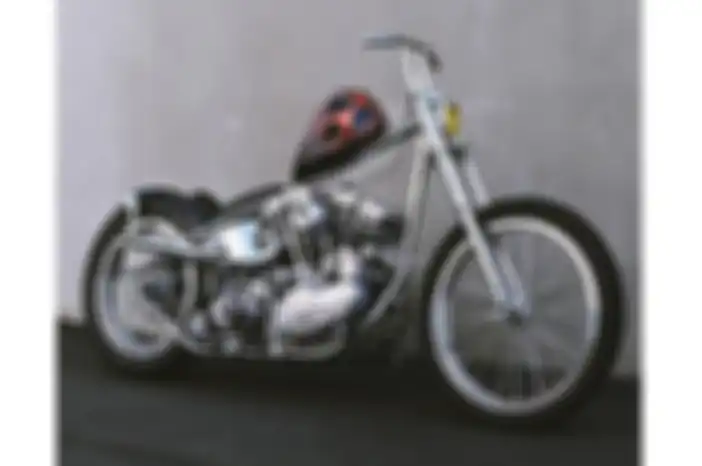 Motor chopper Harley-Davidson FLH 1969 milik Flea Red Hot Chili Peppers digarap Masa San dari Luck MC yang bermarkas di Kyoto, Jepang.