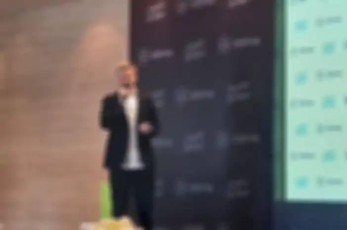 Director of Ride-Hailing (APAC) inDrive Roman Ermoshin dalam Press Conference Rebranding inDriver di The Ritz-Carlton, Jakarta Selatan, Selasa (11/10/2022),