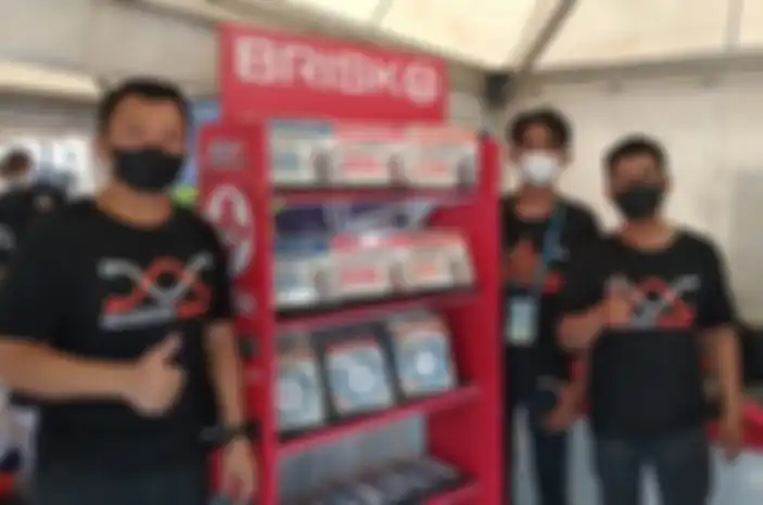Produk Maxxwire dan Brisk, produk lokal di pamerkan di MotoGP Mandalika