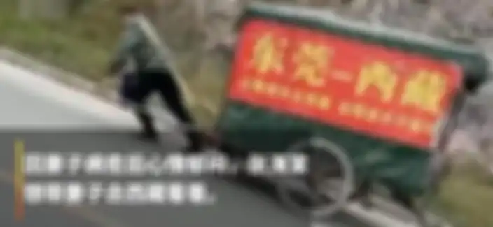 Zhang Haitang menarik kereta istrinya