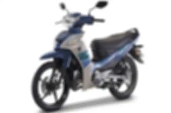Yamaha EZ115 warna biru.