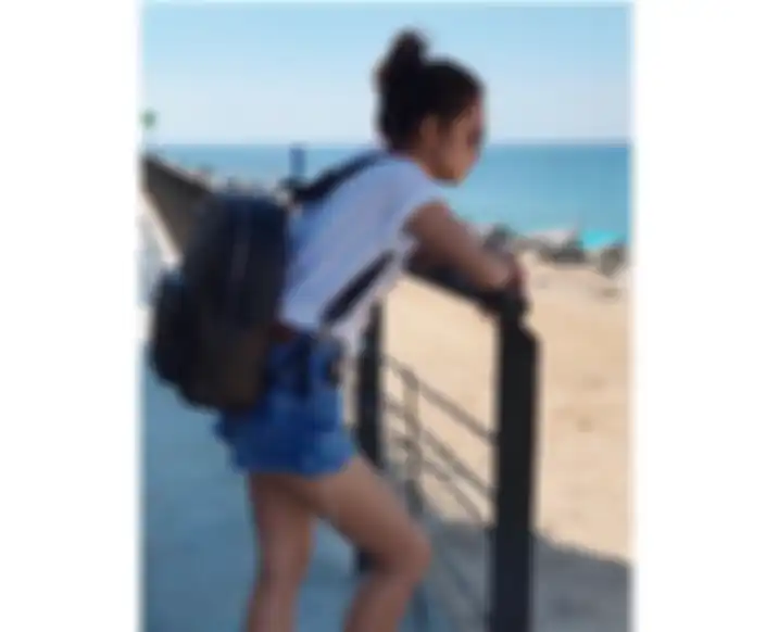 Outfit putih Michelle Ziudith