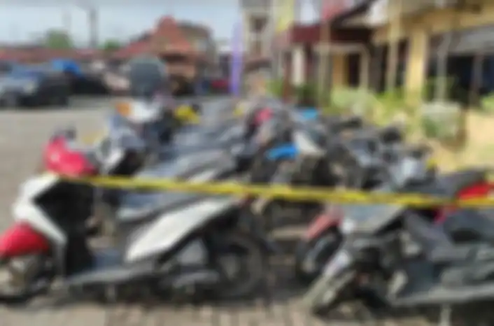 22 motor bodong berbagai tipe dan merek diamankan Polsek Pancur Batu.