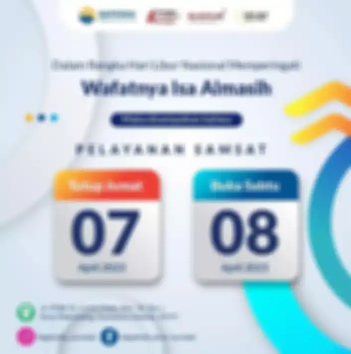 Jadwal Samsat hari ini libur, buka lagi besok, Sabtu (8/4/2023).