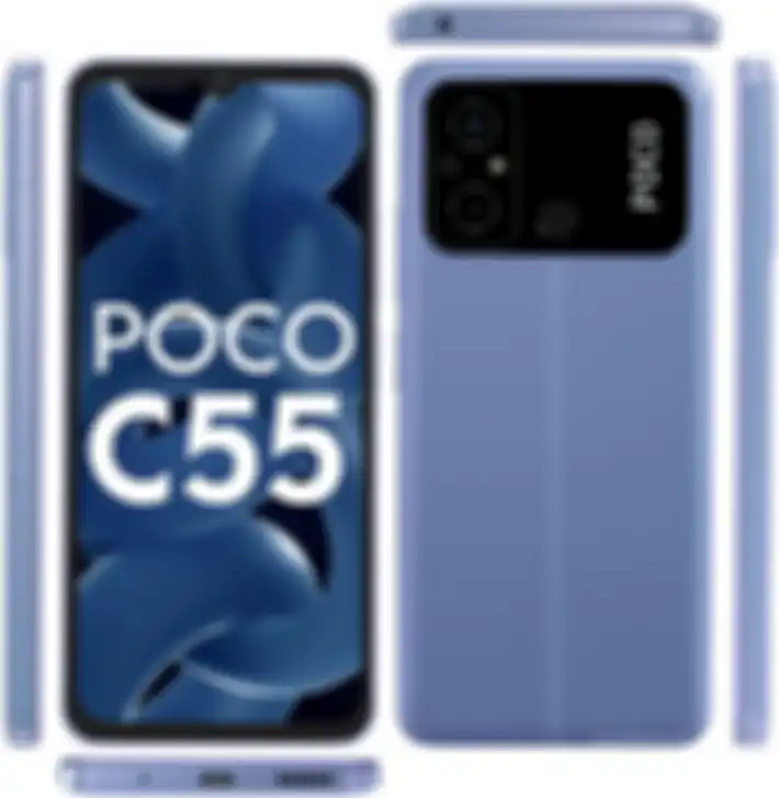Desain kamera dan layar POCO C55