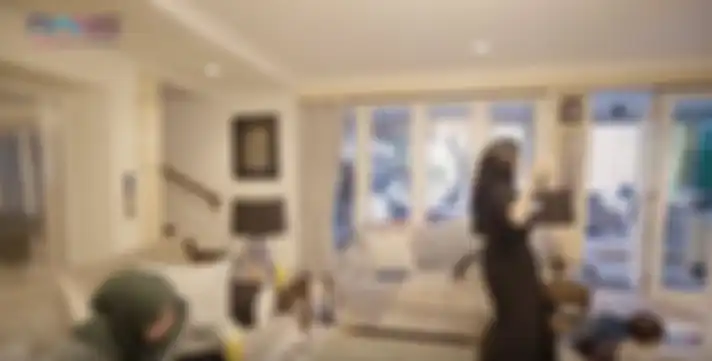 Potret ruang keluarga rumah Mama Rieta