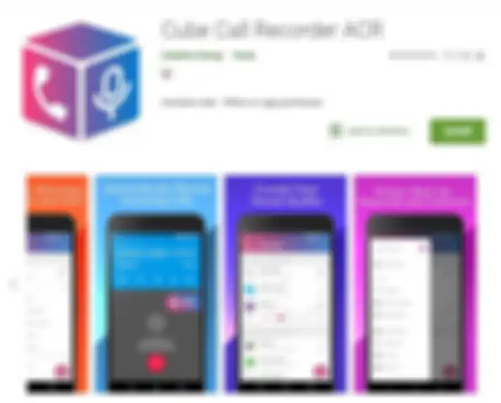 Cube Call Recorder ACR