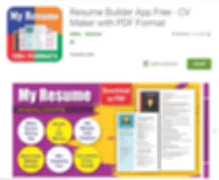 My Resume Builder