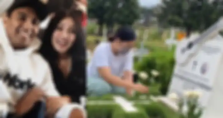 Mutia Ayu ziarah ke makam sang suami, Glenn Fredly