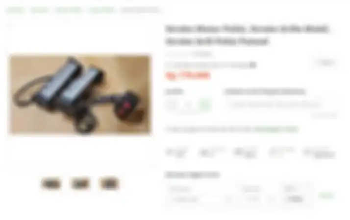 Harga strobo (rotator) Rp 770 ribu di toko jual beli online.