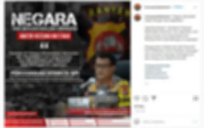 Kapolda Banten, Irjen Pol. Dr. Rudy Heriyanto Adi Nugroho, SH, MH, MBA, memerintahkan agar tembak di tempat untuk berandalan bermotor dan kejahatan lain.