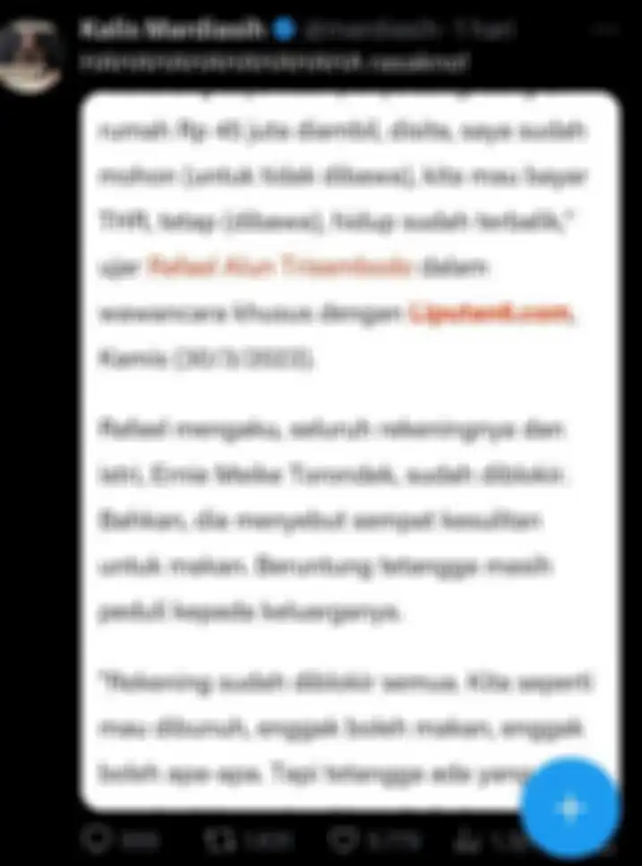tangkap layar unggahan di twitter