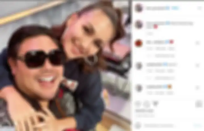 Unggahan Ivan Gunawan bersama Ayu Ting Ting