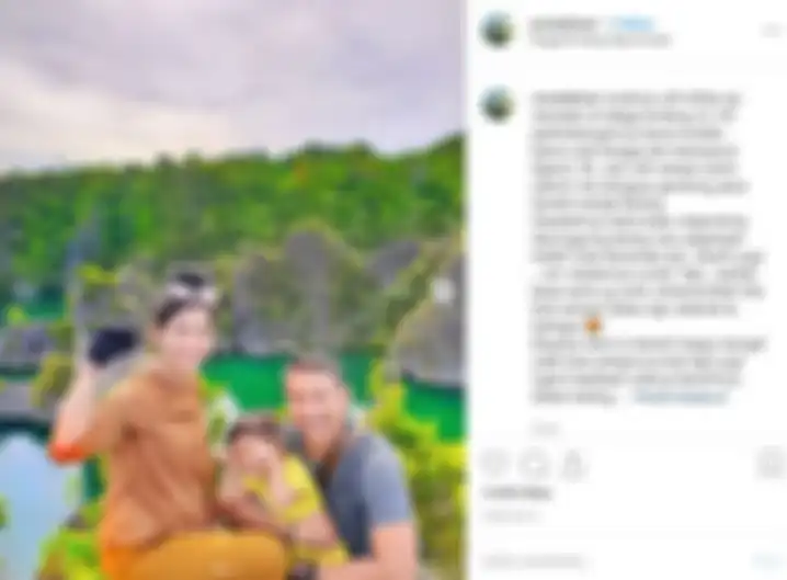 Momen Winda Khair dan keluarga liburan ke Raja Ampat