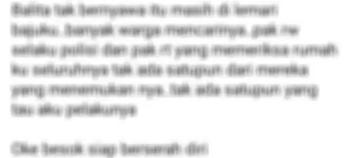 tulisan pelaku pembunuhan balita di Jakpus