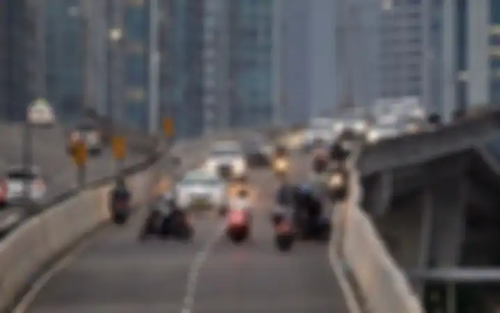 Ilustrasi JLNT di Kasablanka yang sering dilewati motor meskipun dilarang