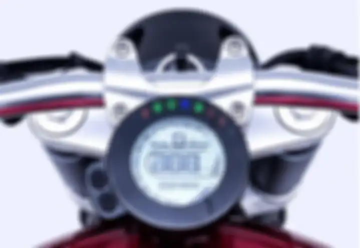 Panel instrumen digital Benda BD300, motor baru mirip Harley-Davidson.