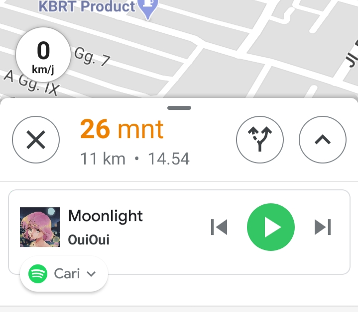 Putar lagu Spotify hanya dengan Google Maps.