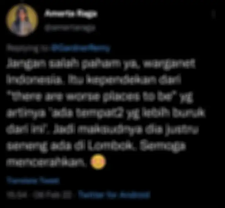 Salah satu netizen menjelaskan maksud keterangan foto Remy Gardner.