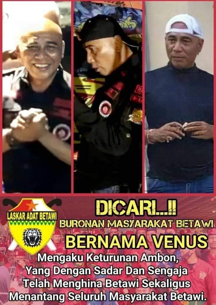 Foto anggota ormas di Bekasi yang hina orang Betawi banyak dicari di media sosial. 