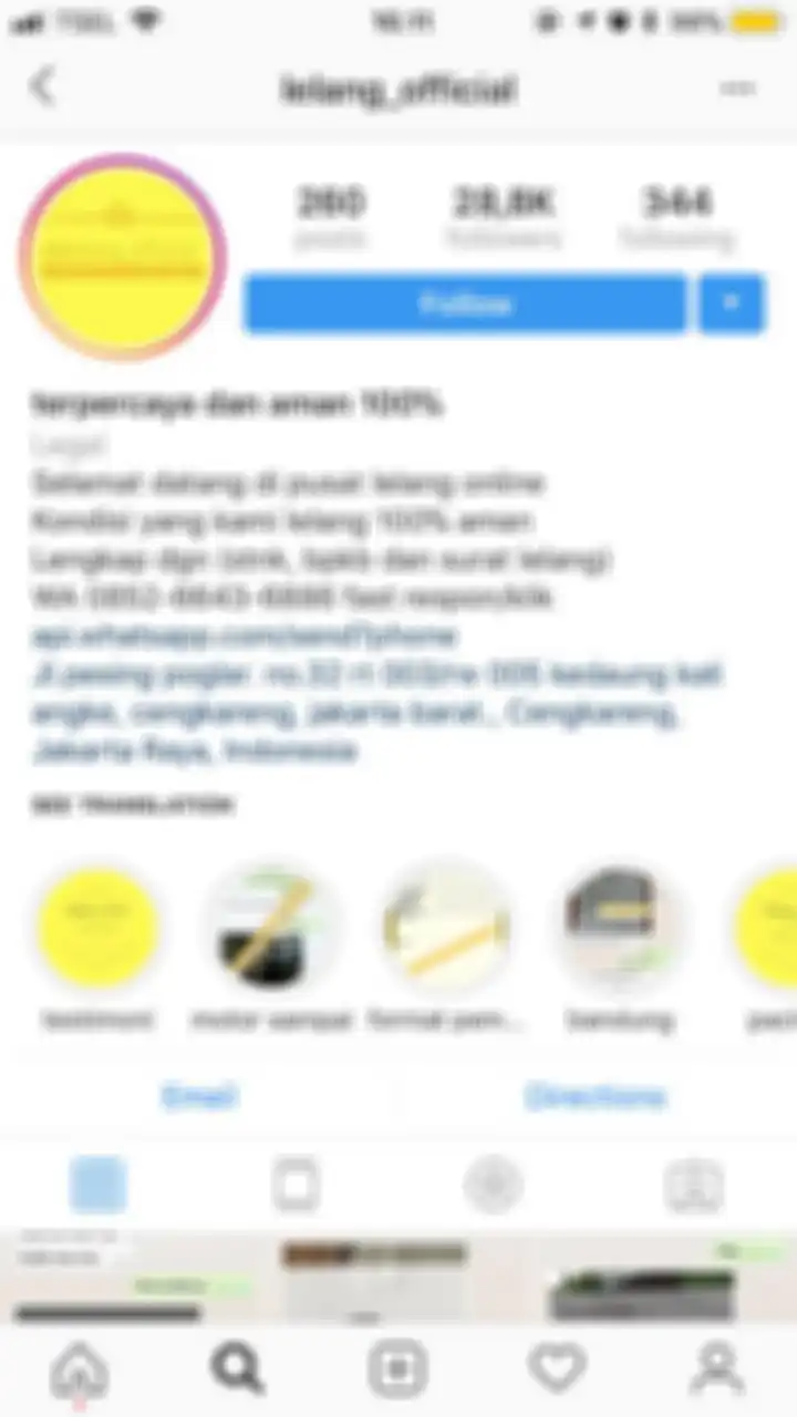 Akun Instagram @lelang_official yang menjual motor dengan harga kelewat murah