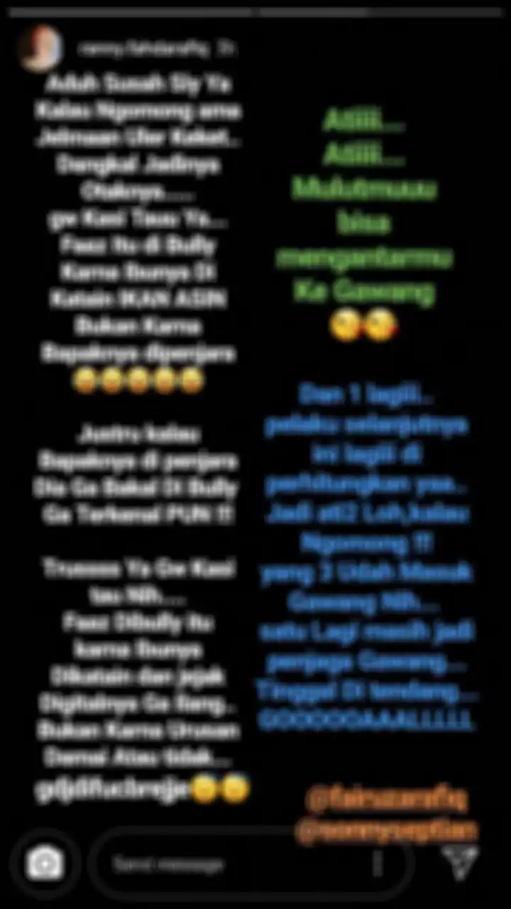 Ranny A Rafiq, kakak ipar Fairuz, menumpahkan kemarahannya atas ucapan Barbie Kumalasari yang meremehkan kondisi King Faaz Arafiq.