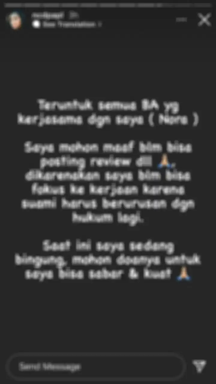 Postingan Nora Alexandra
