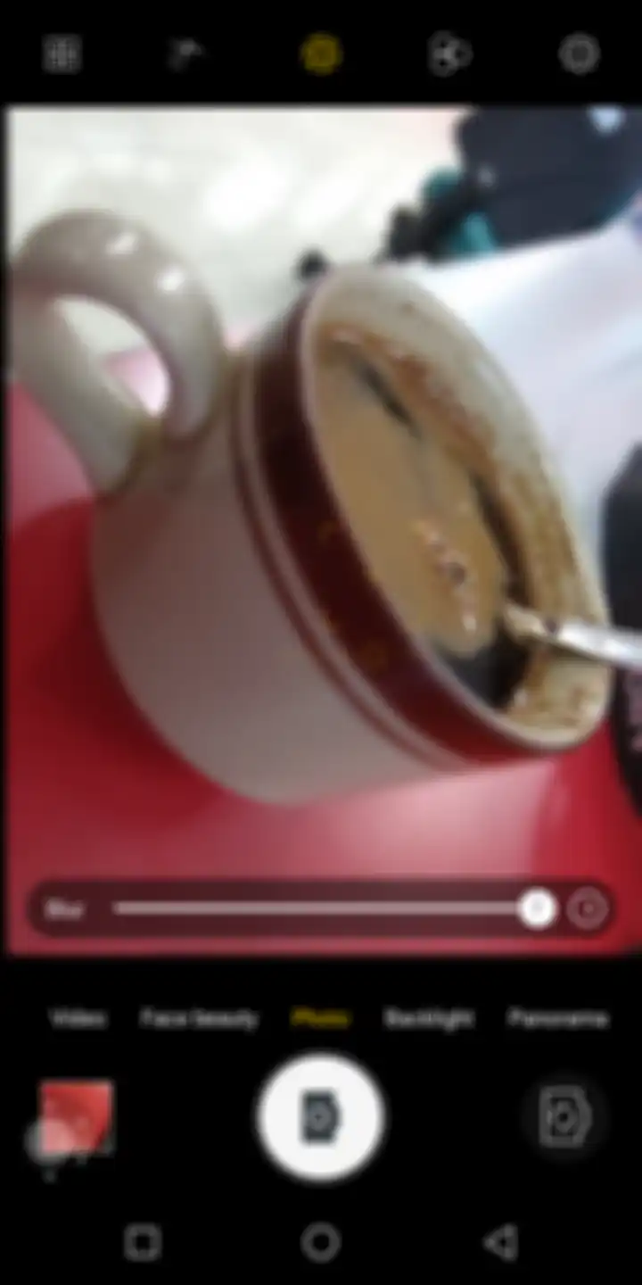 Fitur Bokeh dengan skala 7 (maksimal)