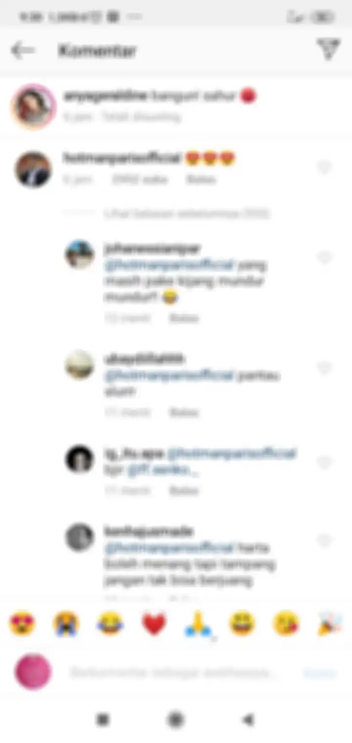 Komentar Hotman Paris di postingan Anya Geraldine.
