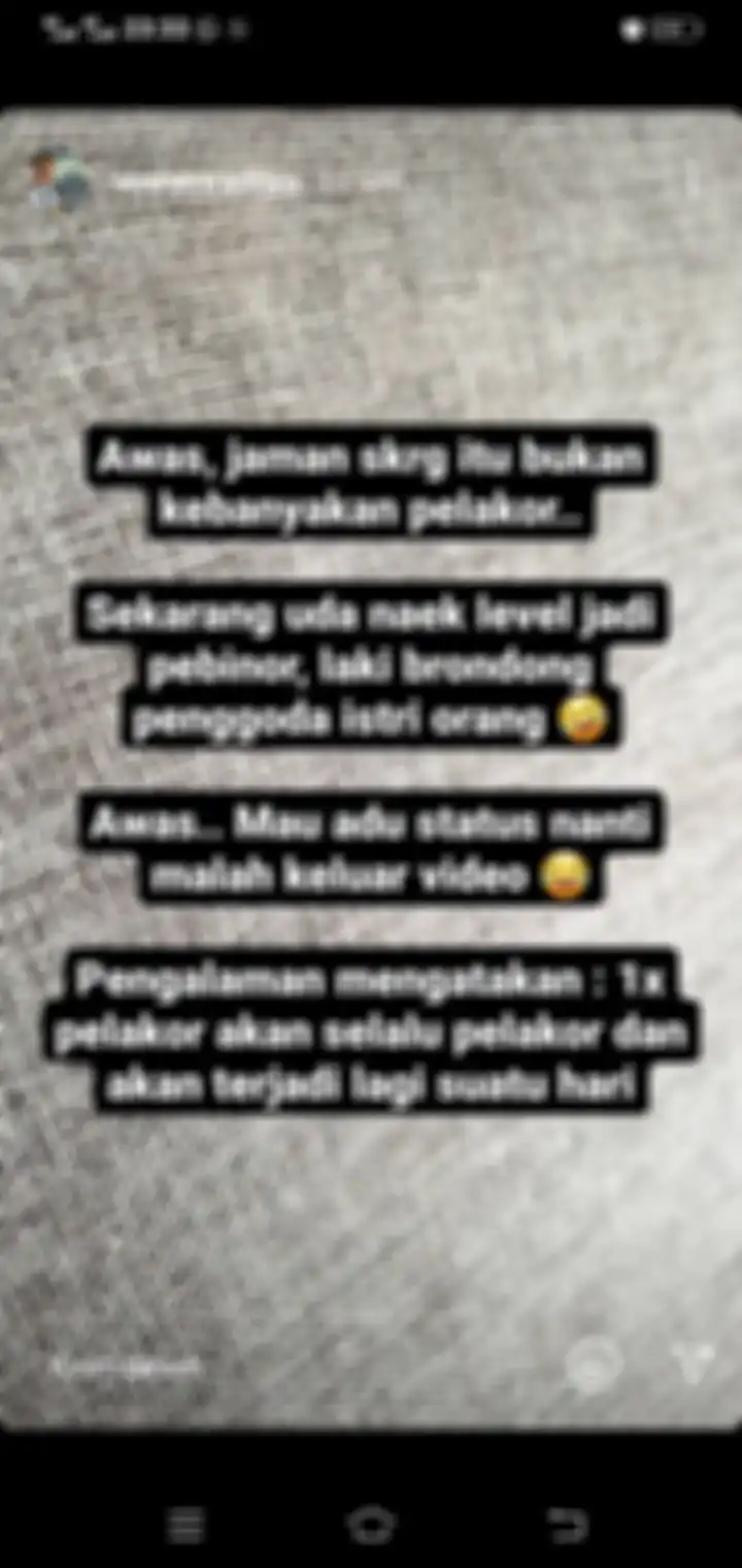 Postingan kapten Vincent Raditya soal perselingkuhan.