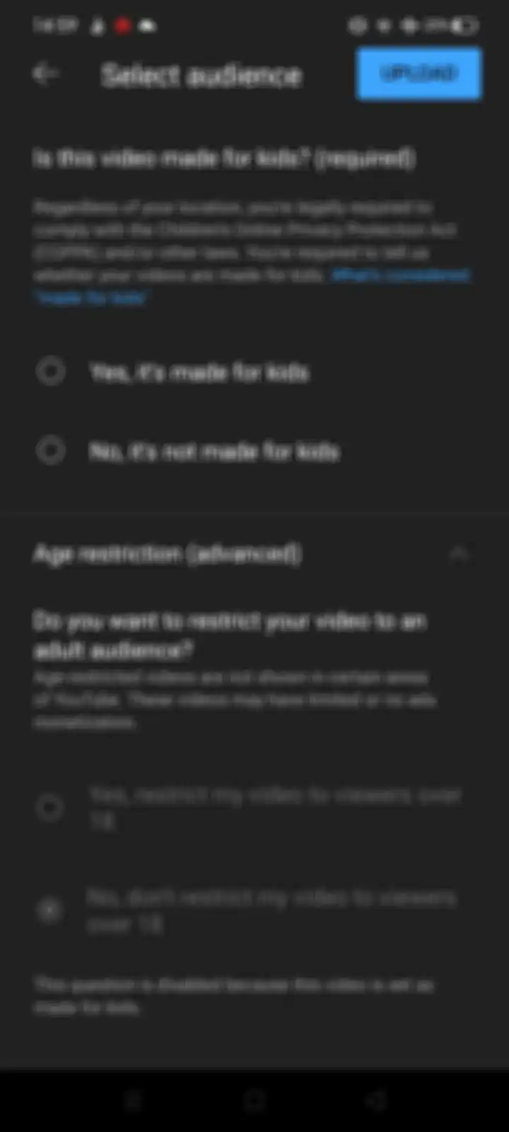 Langkah 4 cara upload video ke YouTube lewat HP.