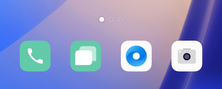 Pilih aplikasi kamera di bagian kanan pada home screen OPPO A16.