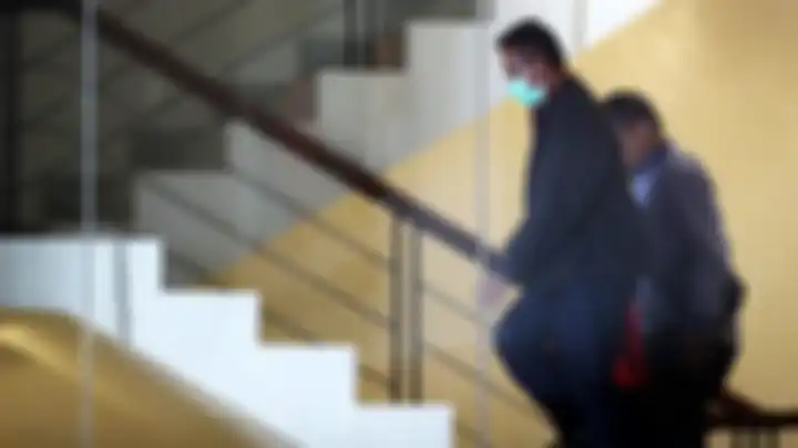 Bupati Mesuji, Provinsi Lampung Khamami saat tiba di Kantor Komisi Pemberantasan Korupsi, Jakarta, K