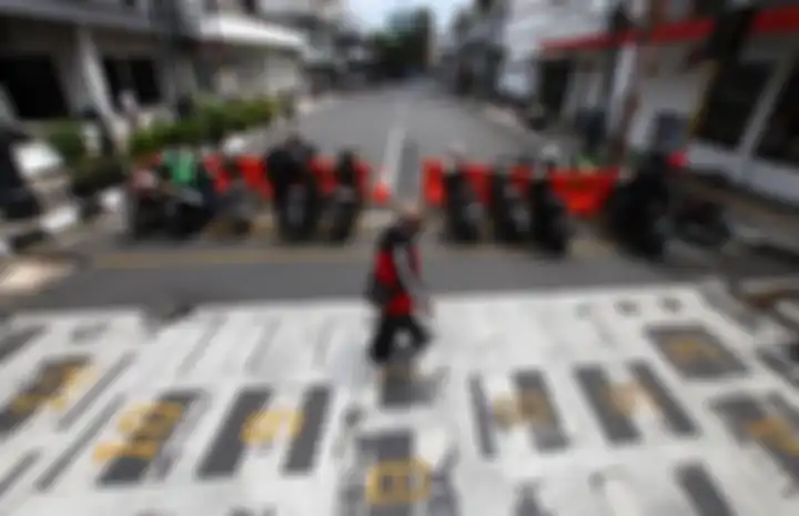 Beberpa jalan utama ditutup, begini pemberlakuan PSBB di Bandung.