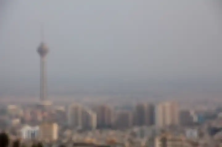 Lanskap kota Tehran, Ibu Kota sekaligus kota terbesar di Iran..