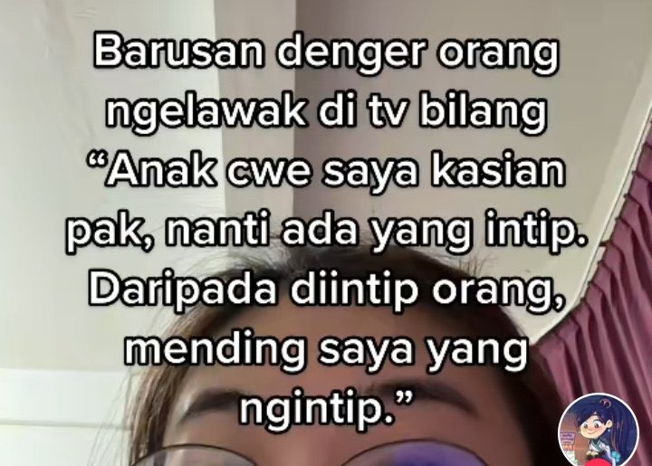 Postingan seorang pengguna TikTok yang mempermasalahkan lawakan Komeng
