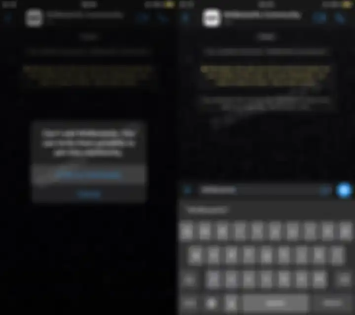 Tampilan fitur Komunitas di Whatsapp
