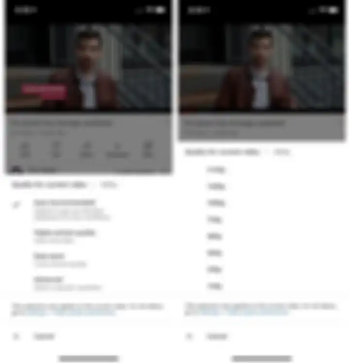 Opsi pengaturan resolusi video di Youtube